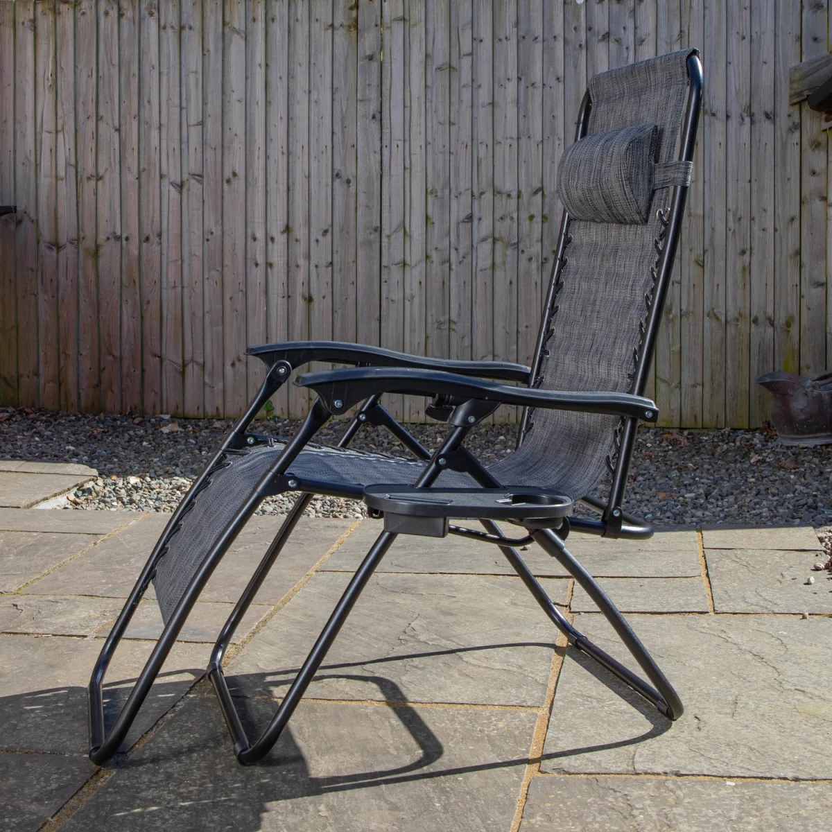 Zero Gravity Garden Relaxer Chair  Grey - Grey – image 4