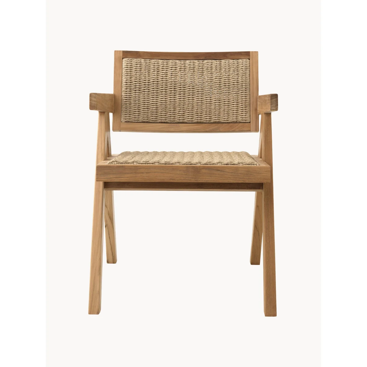 Teak Wood Garden Dining Chair Kristo with Armrests – image 3