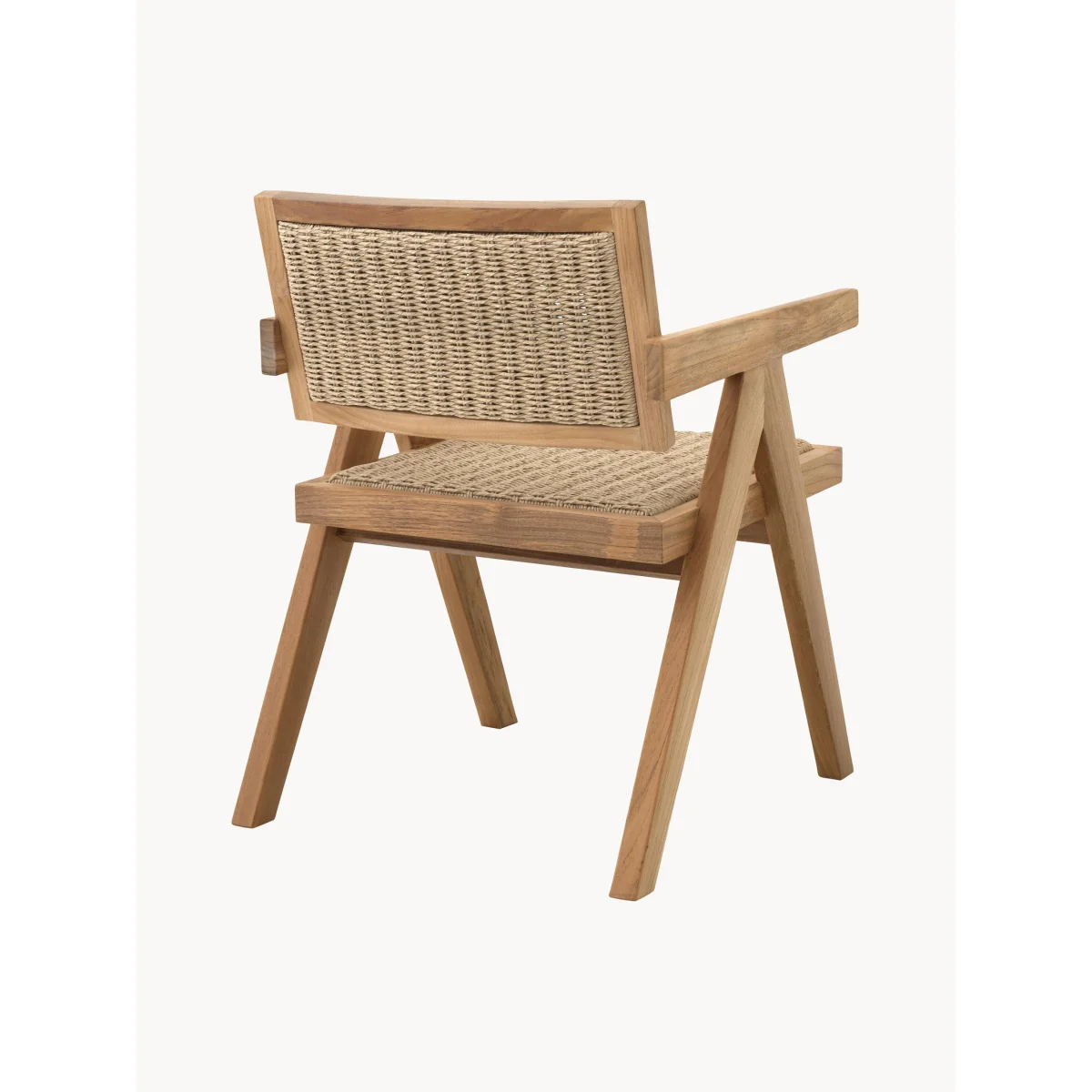 Teak Wood Garden Dining Chair Kristo with Armrests – image 5