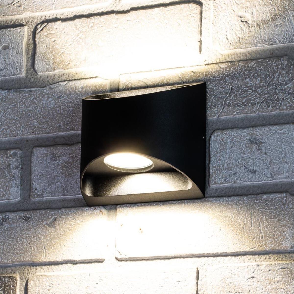 Oscar Outdoor LED Up and Down Wall Light, Black – image 2