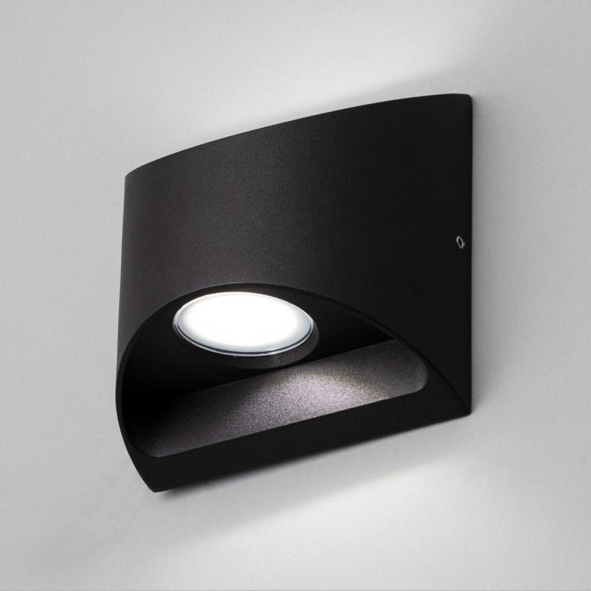Oscar Outdoor LED Up and Down Wall Light, Black – image 3