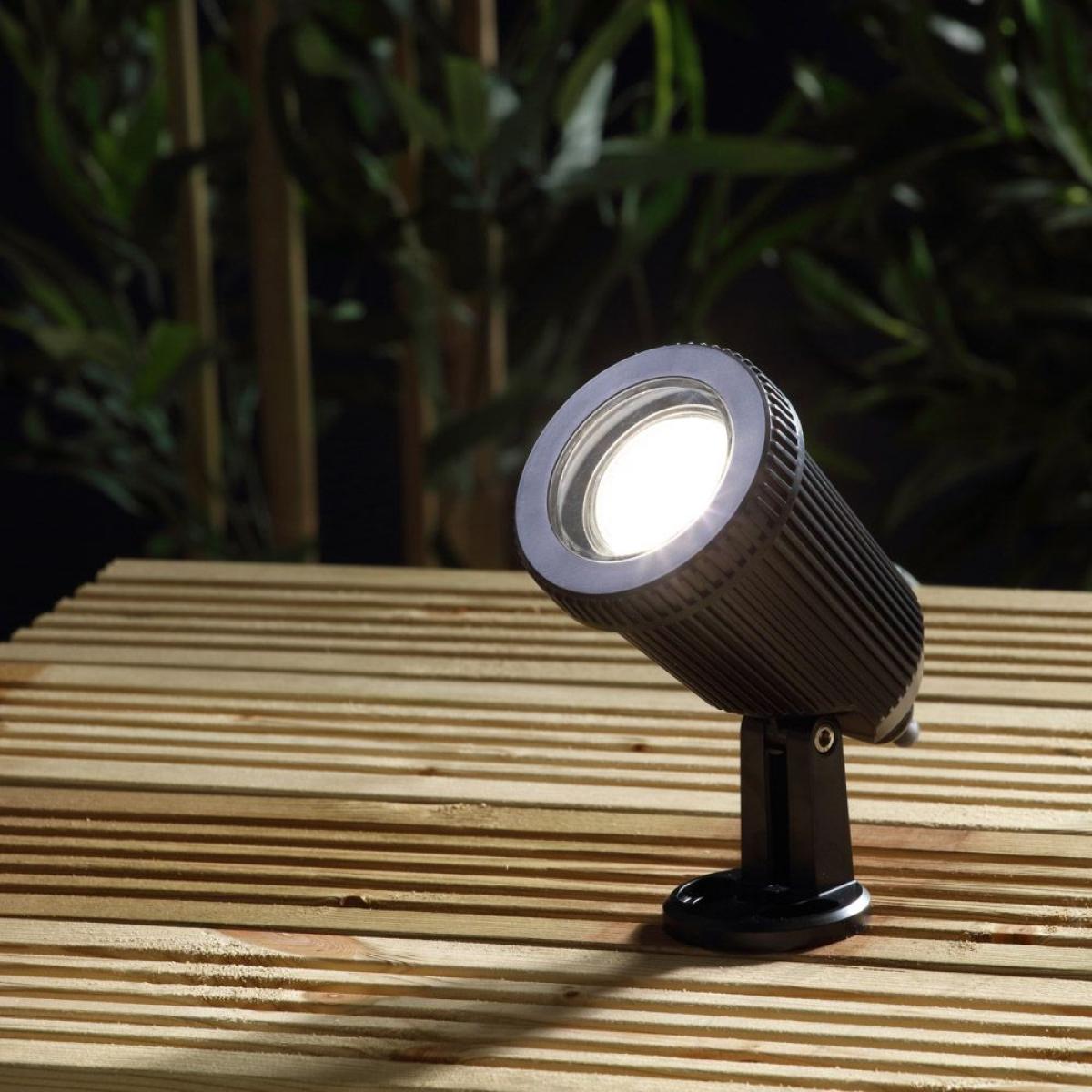 Hunda Outdoor Adjustable Spike Light, Black – image 2