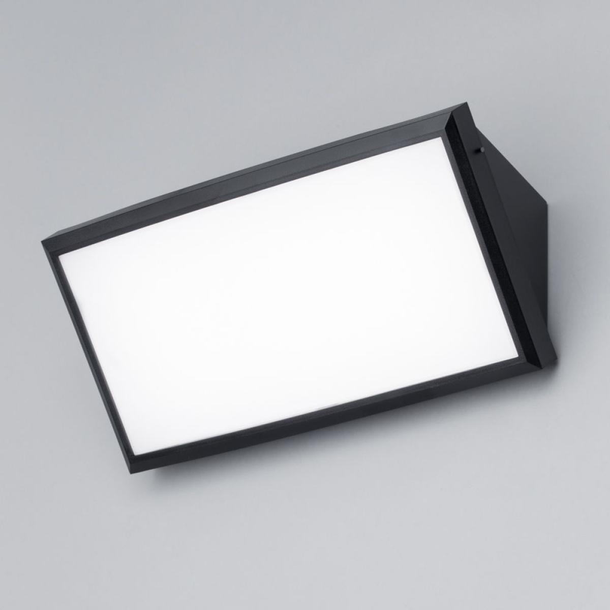Linga Outdoor LED Wedge Wall Light with Hi-Lo Switch, Black – image 3
