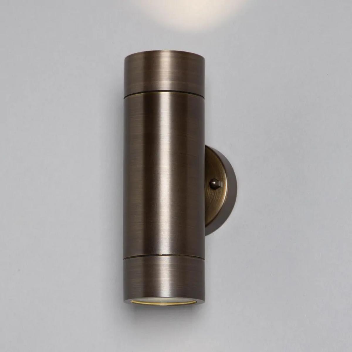Bruce Solid Brass Outdoor Up & Down Wall Light, Antique Bronze – image 3