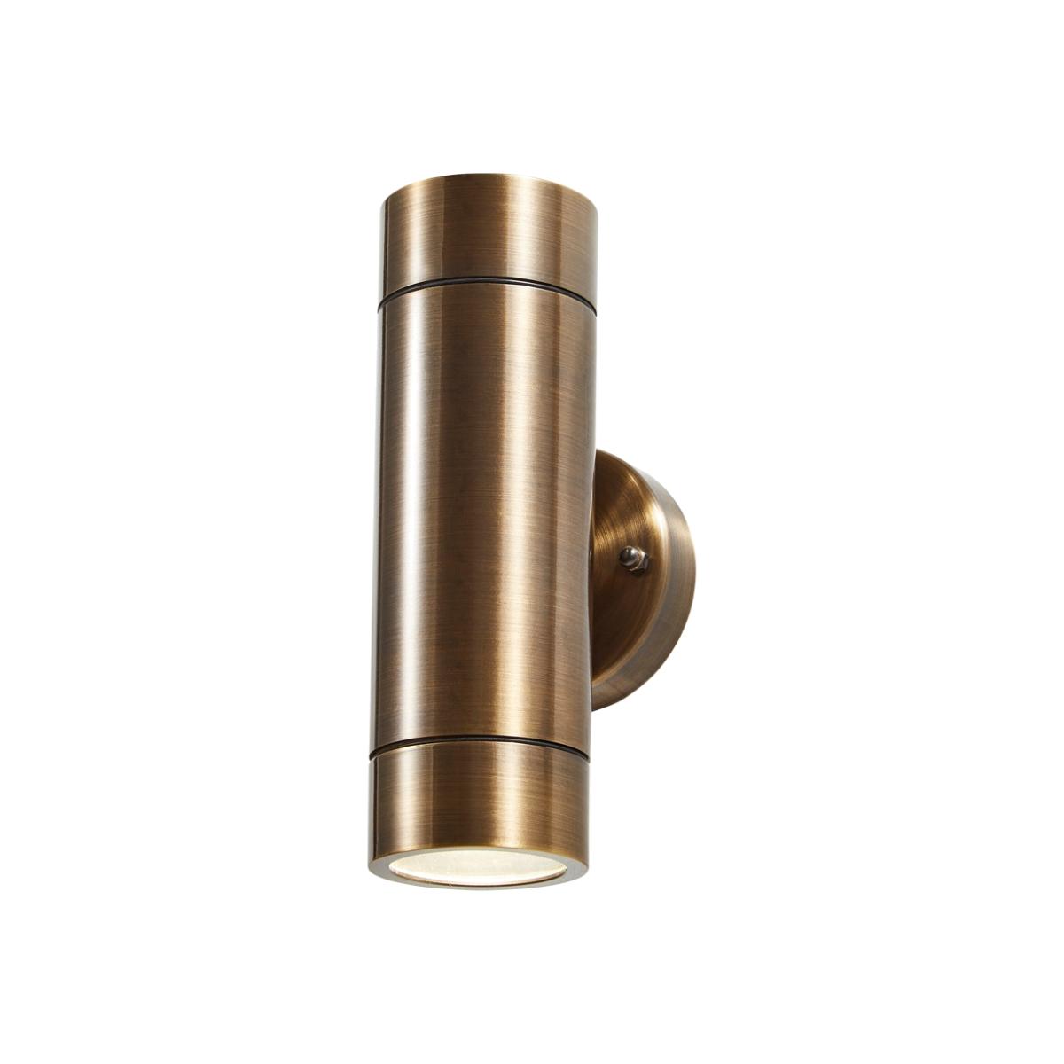 Bruce Solid Brass Outdoor Up & Down Wall Light, Antique Bronze – image 1