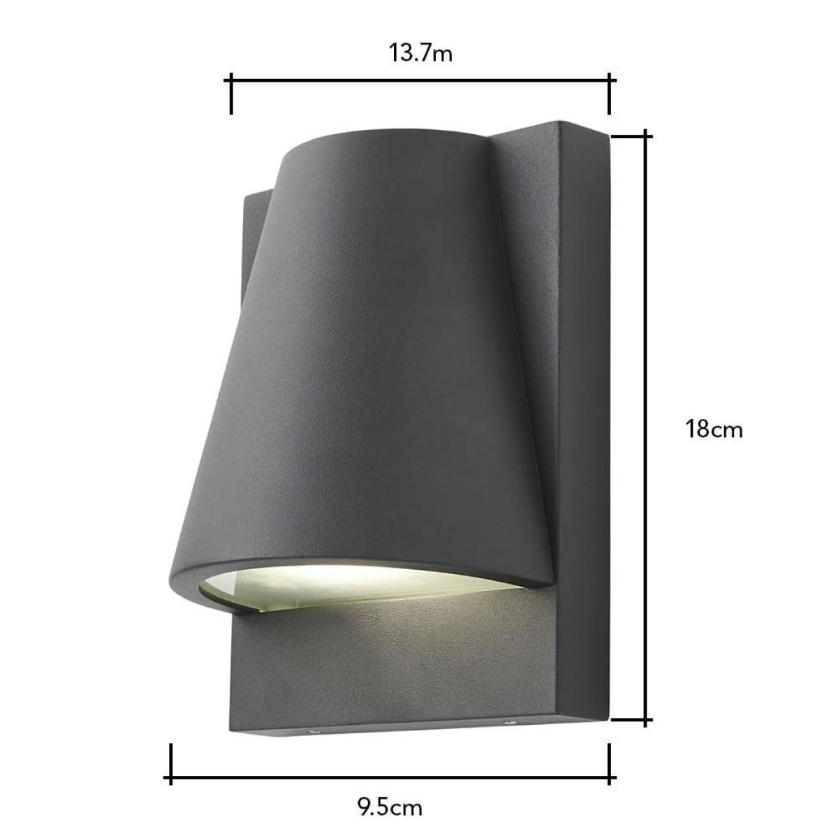 Wilbur Outdoor Wall Light, Anthracite – image 5