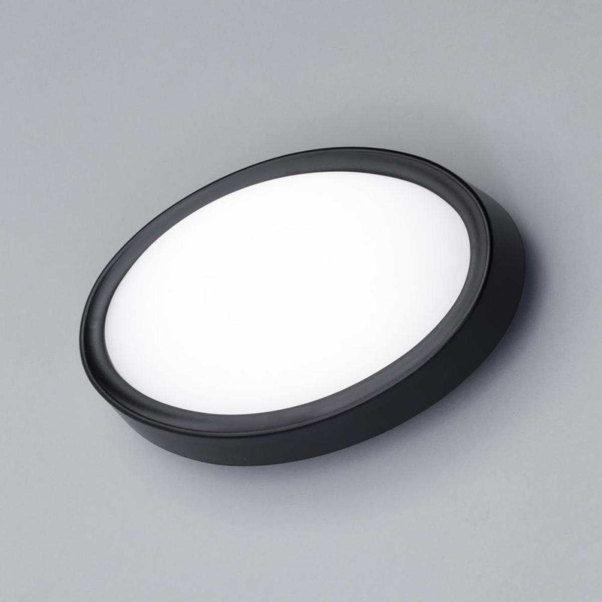 Orkney Outdoor LED Oval Wall Light, Black – image 3