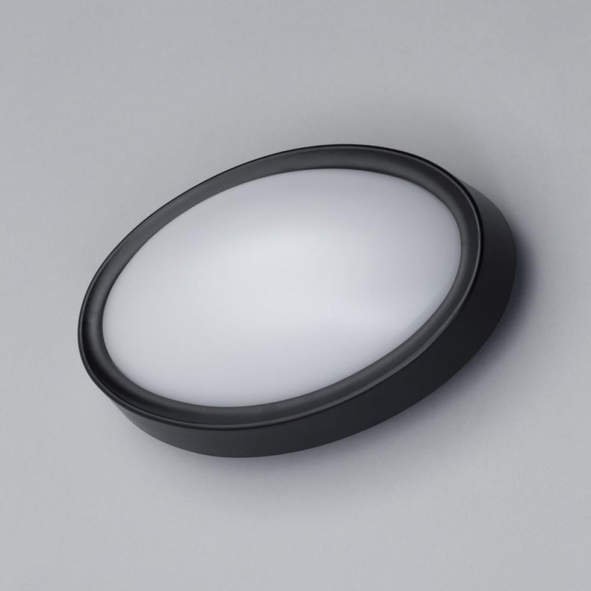 Orkney Outdoor LED Oval Wall Light, Black – image 4