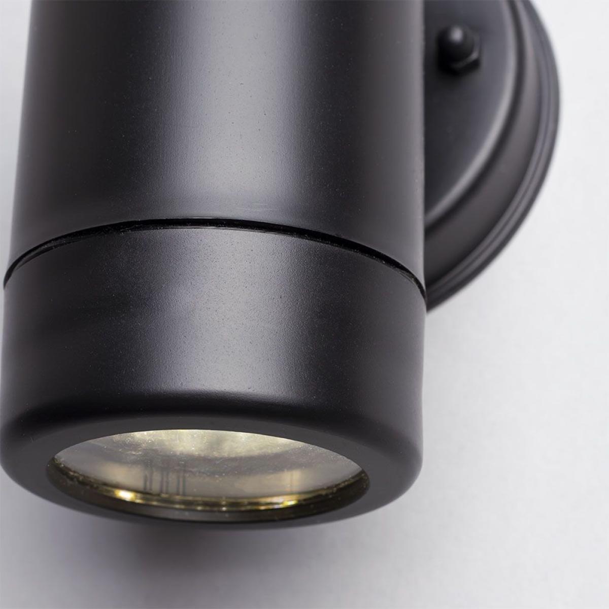 Burwick Outdoor Single Up Or Down Wall Light, Black – image 5