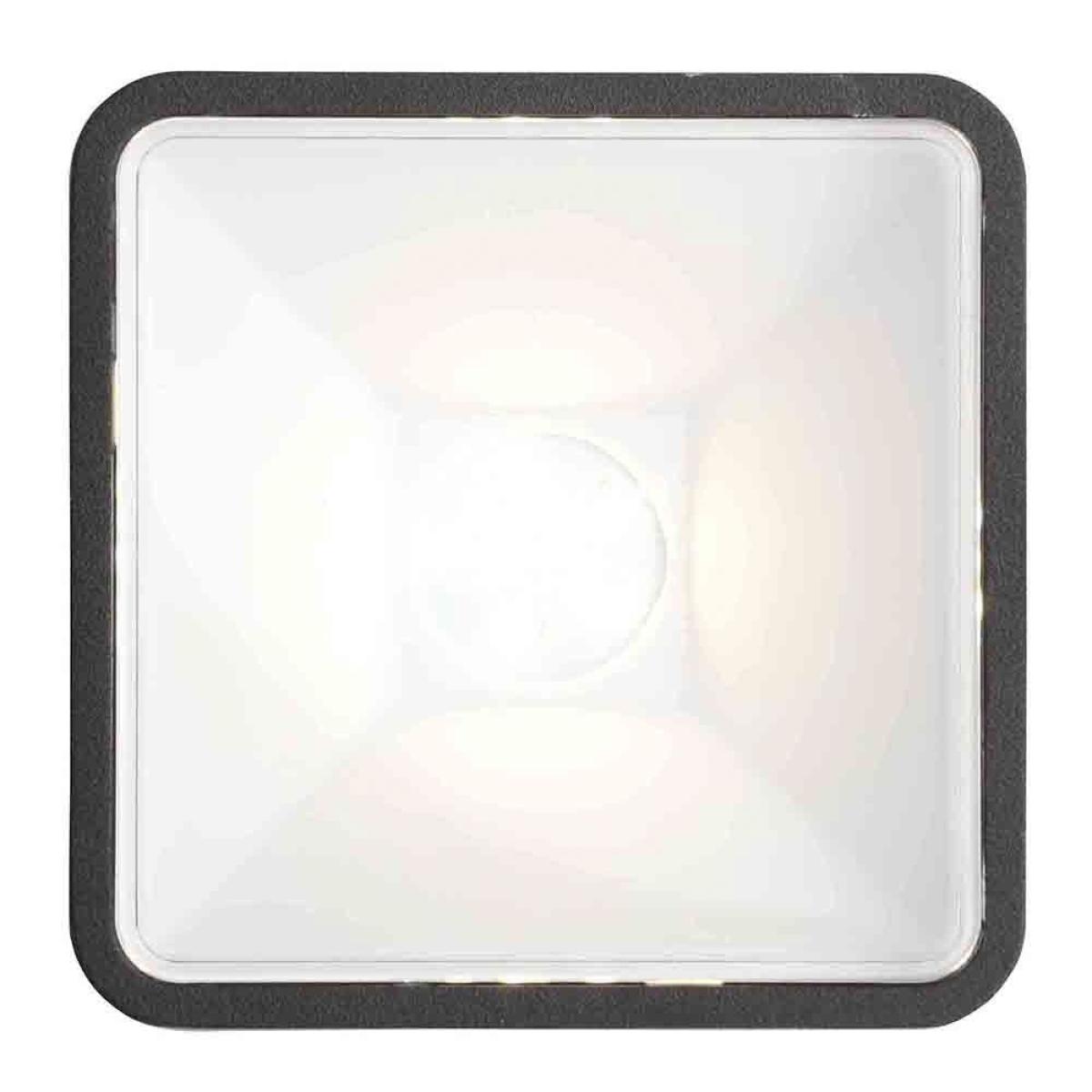 Stanley Tiber Outdoor LED Square Die-Cast Adjustable Wall Light, Black – image 3