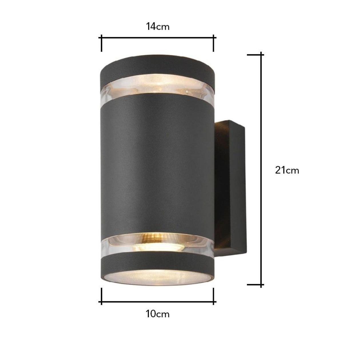 Cinder Outdoor Wall Light, Anthracite – image 4