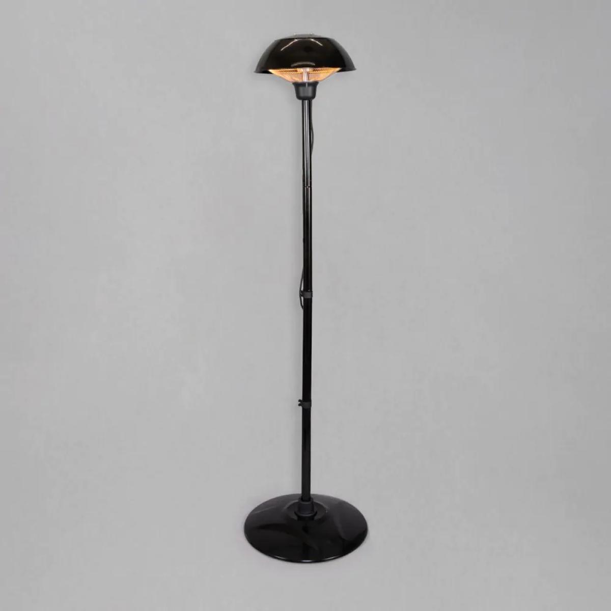 1500 Watt Floor Standing Halogen Element Outdoor Heater, Black – image 3