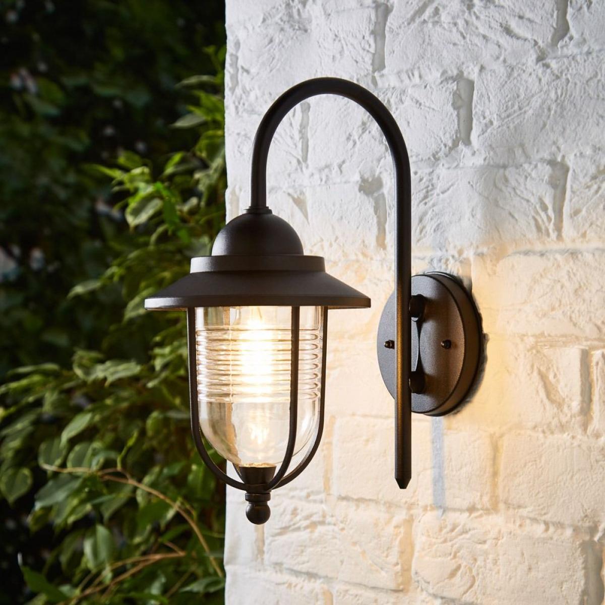 Walker Outdoor Fishermans Style Wall Light, Black – image 2