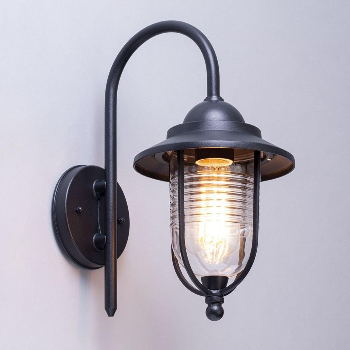 Walker Outdoor Fishermans Style Wall Light, Black – image 3