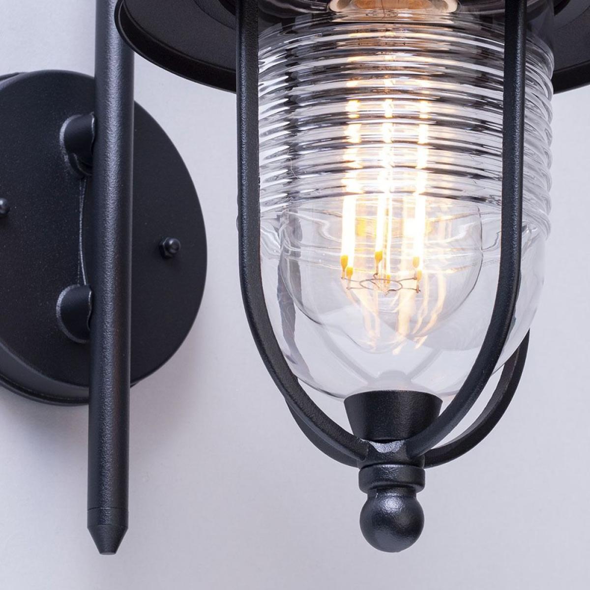 Walker Outdoor Fishermans Style Wall Light, Black – image 5
