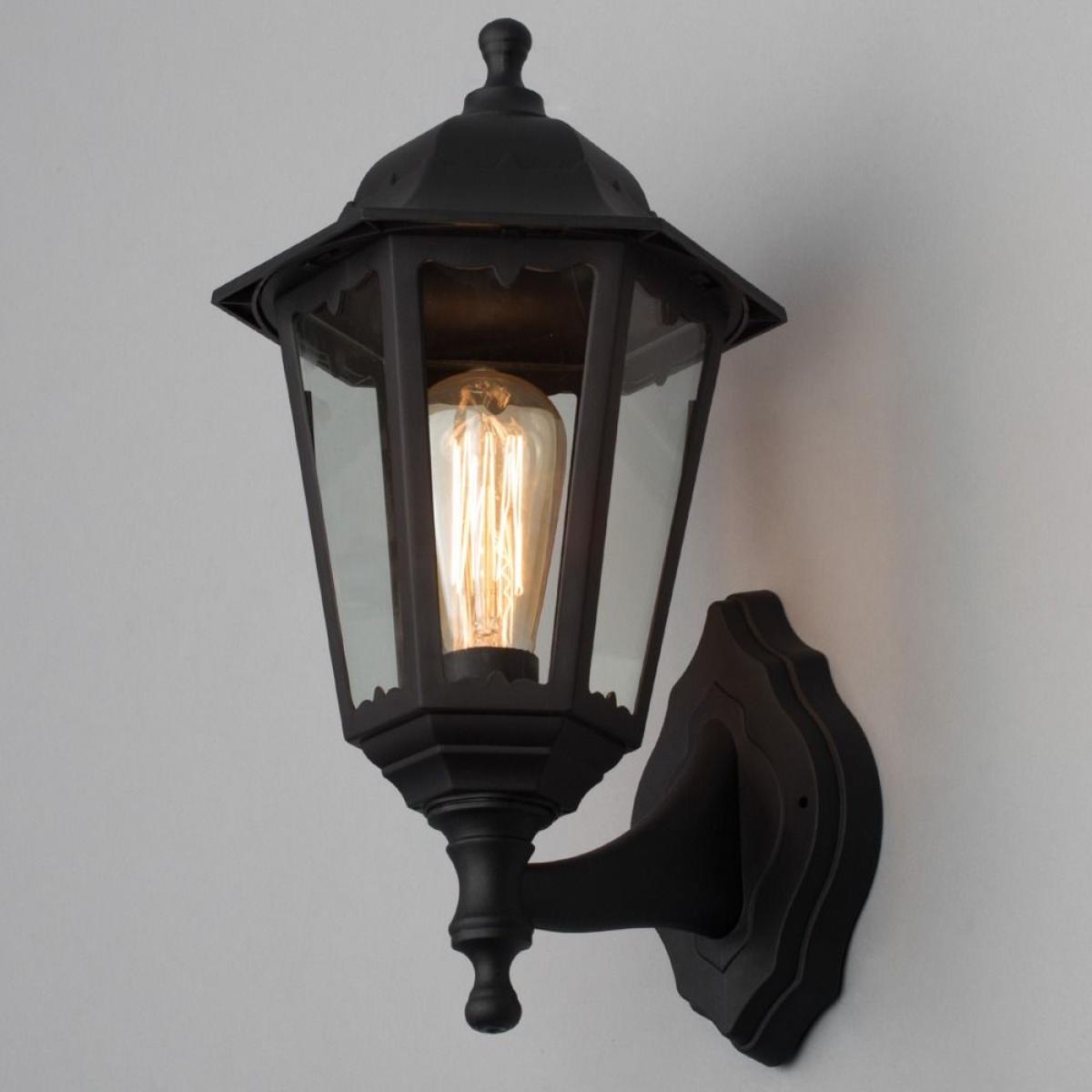 Ferris Outdoor Polycarbonate Wall Lantern, Black – image 3