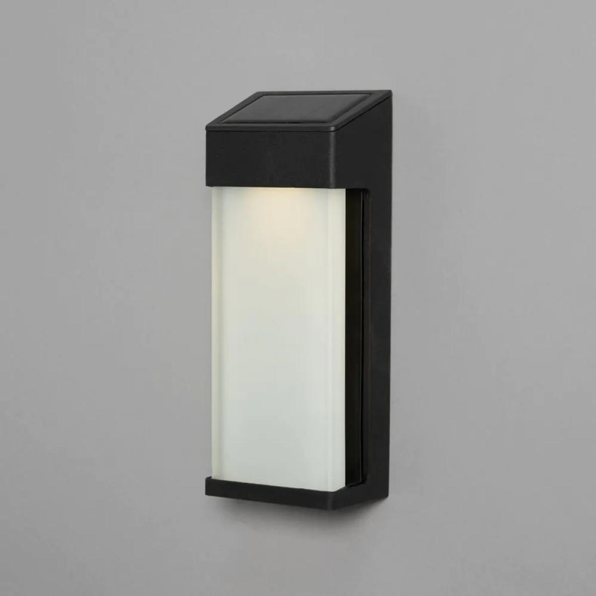 Gunay LED Outdoor Solar Wall Light, Black – image 3