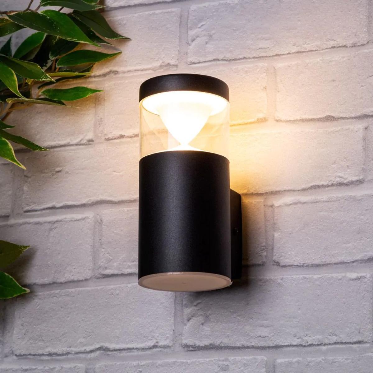 Asher Outdoor Wall Light, Black – image 2