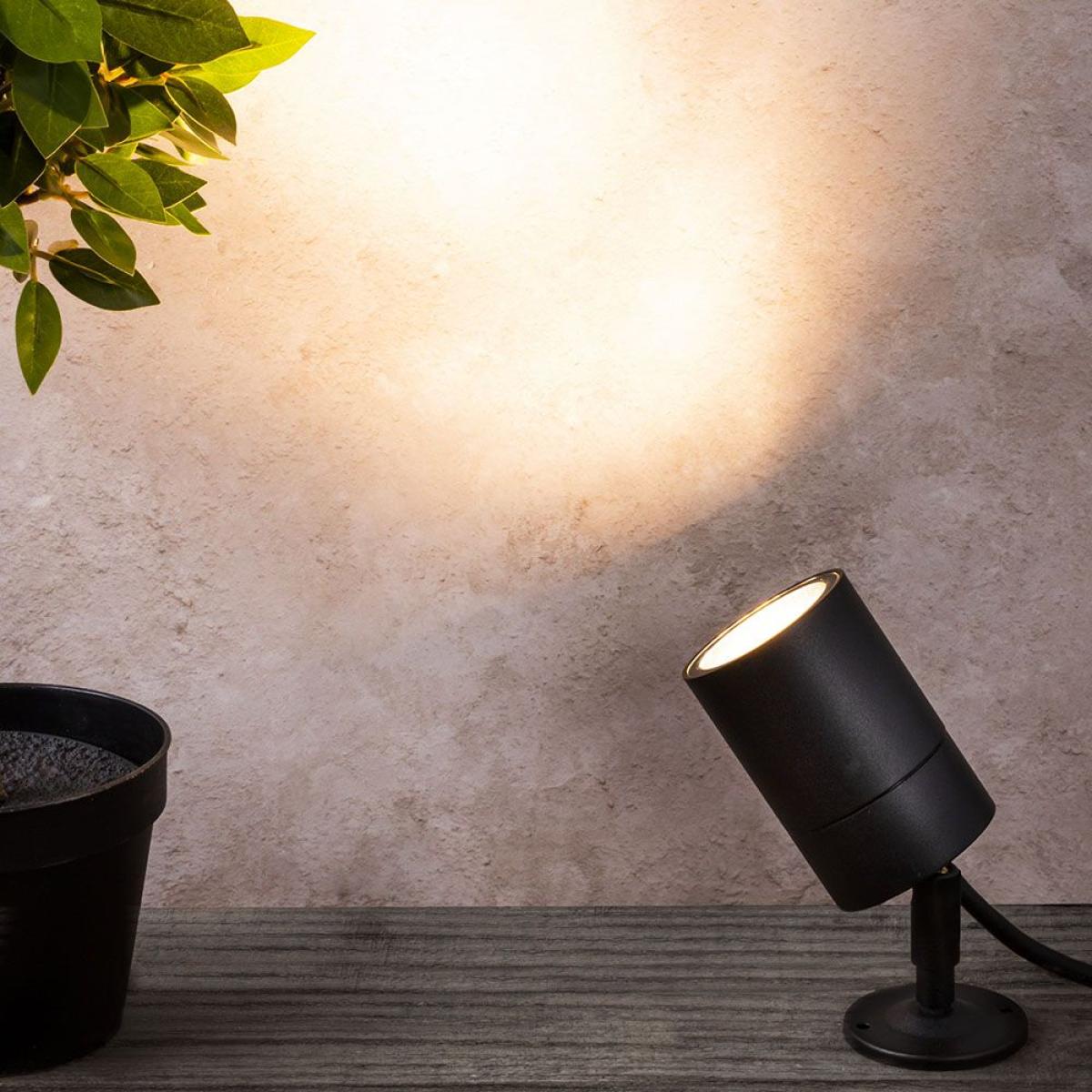 Jared 1 Light Outdoor Spike Light, Black – image 2