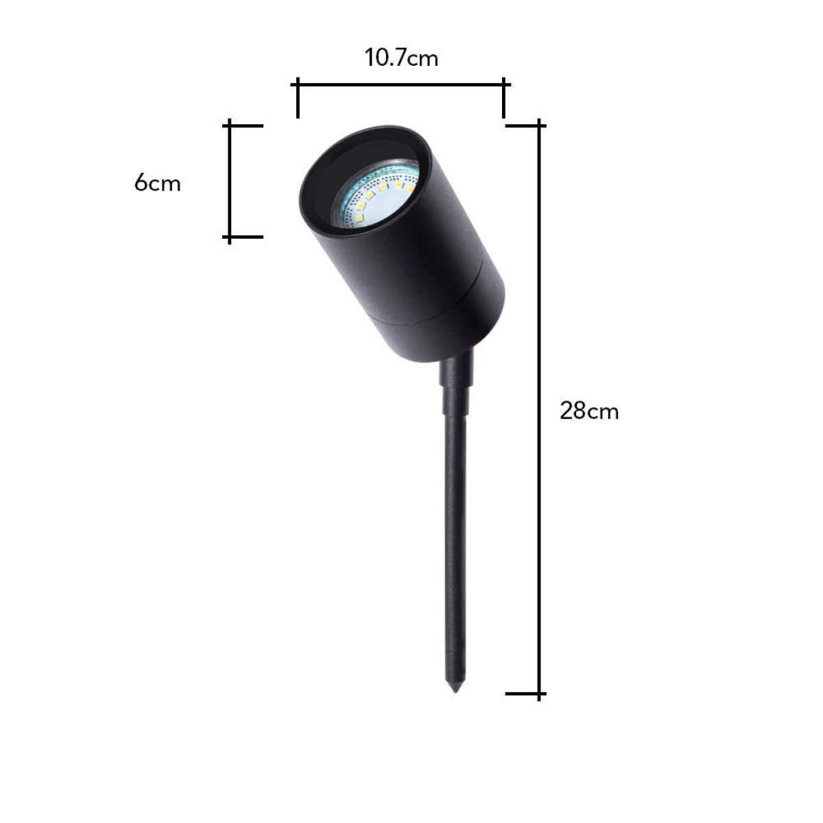 Jared 1 Light Outdoor Spike Light, Black – image 6