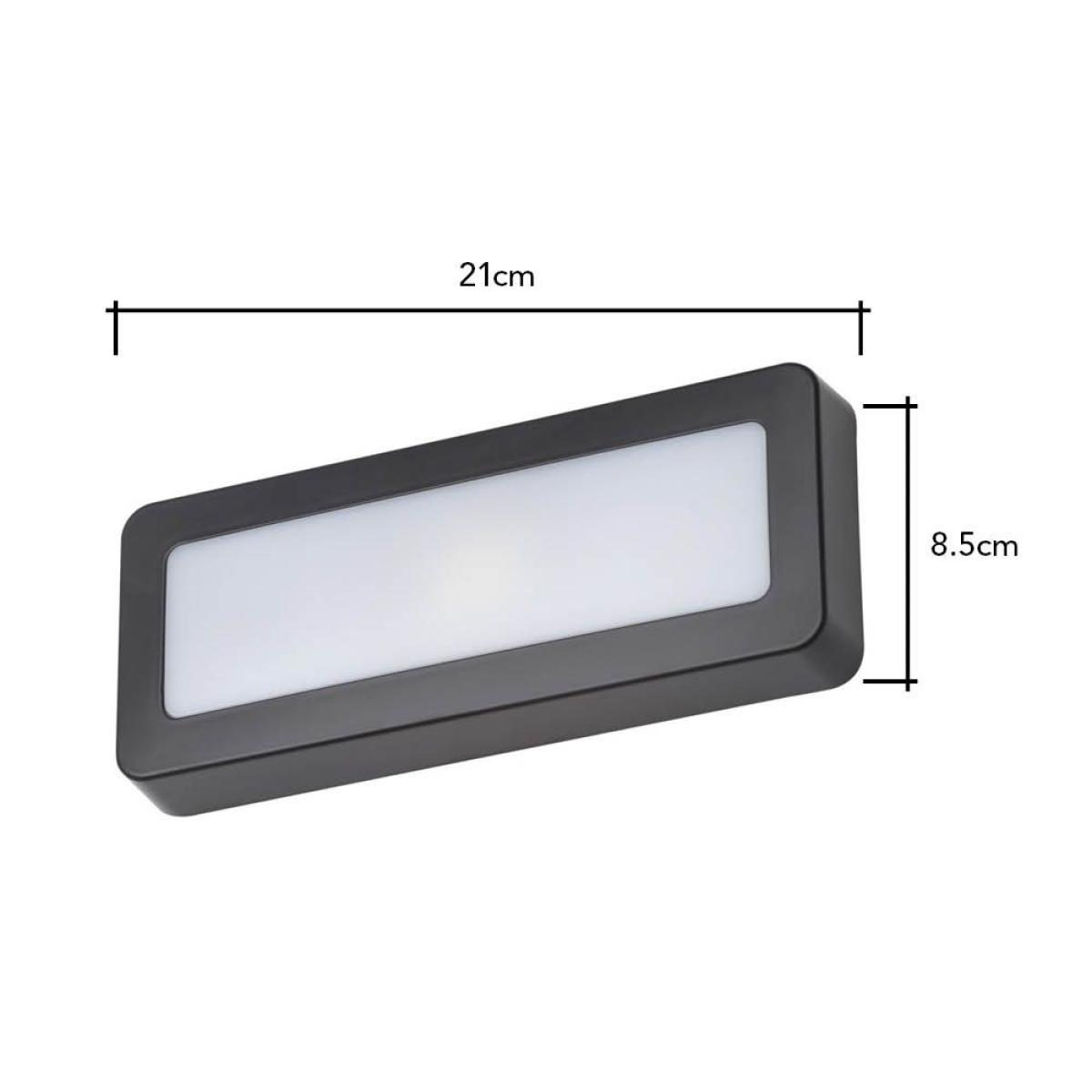 Wren 5 Watt LED Opal Surface Brick Wall Light, Anthracite – image 6