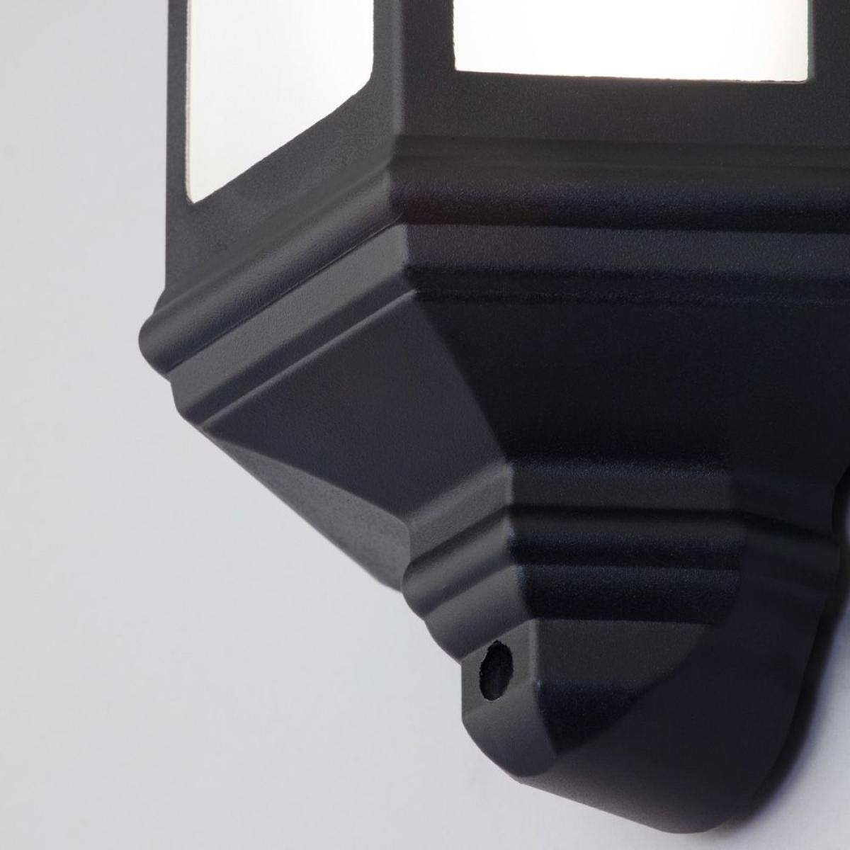 Milne Outdoor LED Wall Lantern, Black – image 5