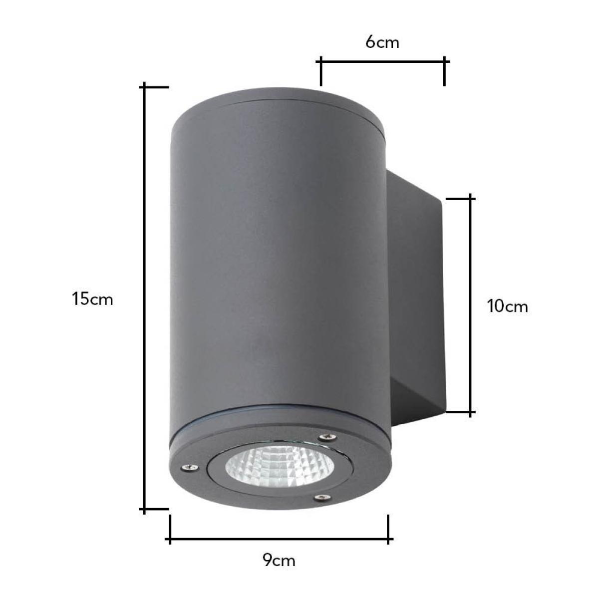 Taylor Up or Down IP54 Outdoor Wall Light, Anthracite – image 7