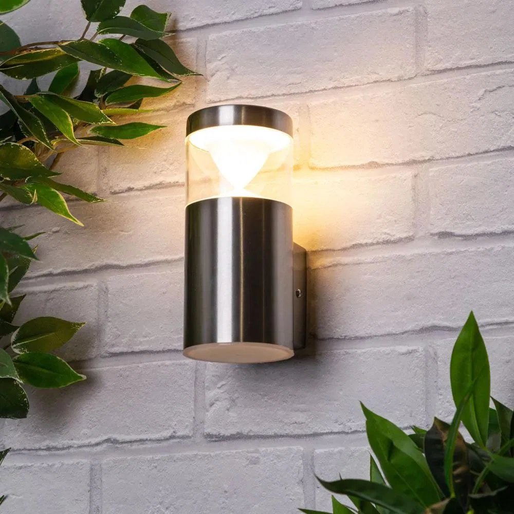 Asher Outdoor Wall Light, Stainless Steel – image 2