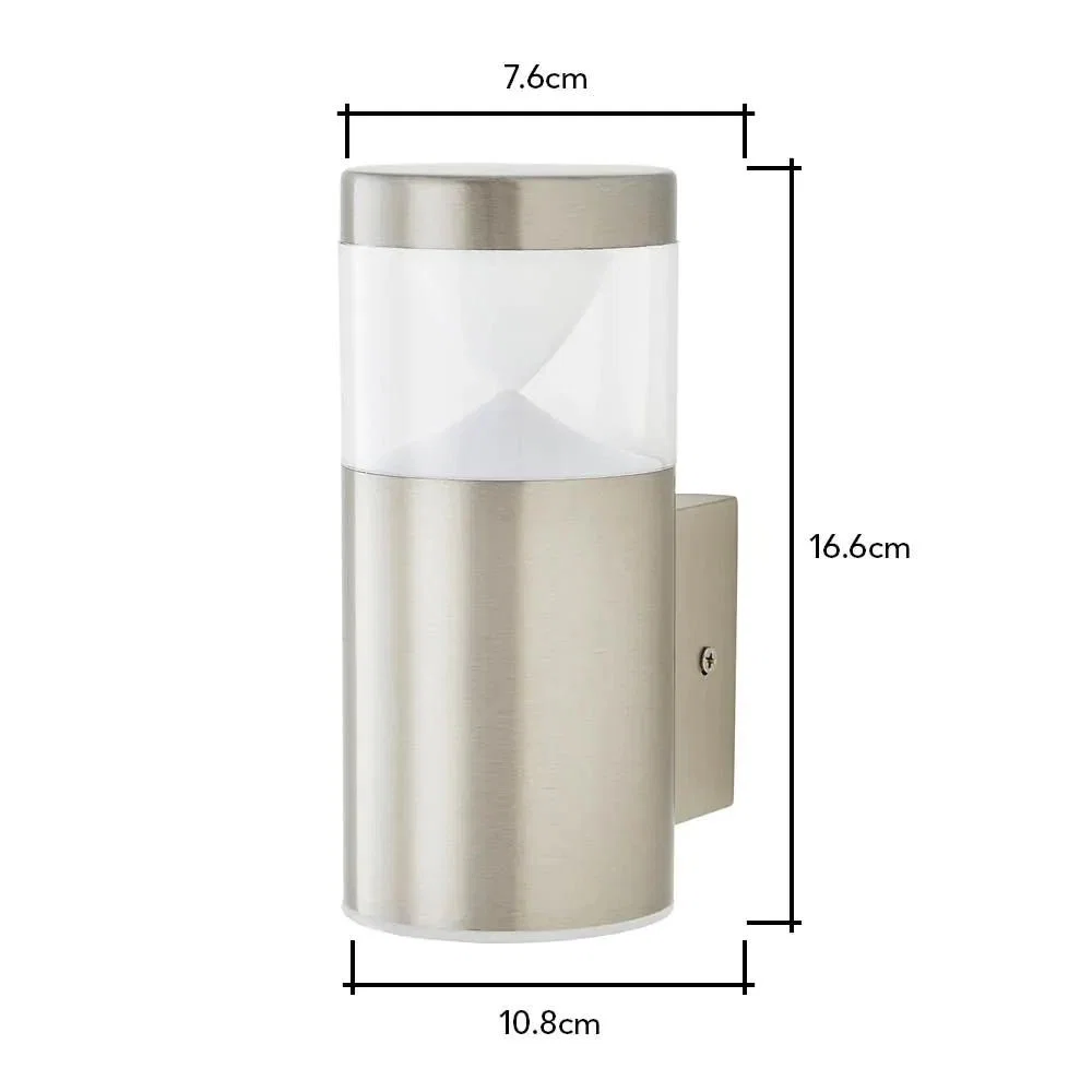 Asher Outdoor Wall Light, Stainless Steel – image 6