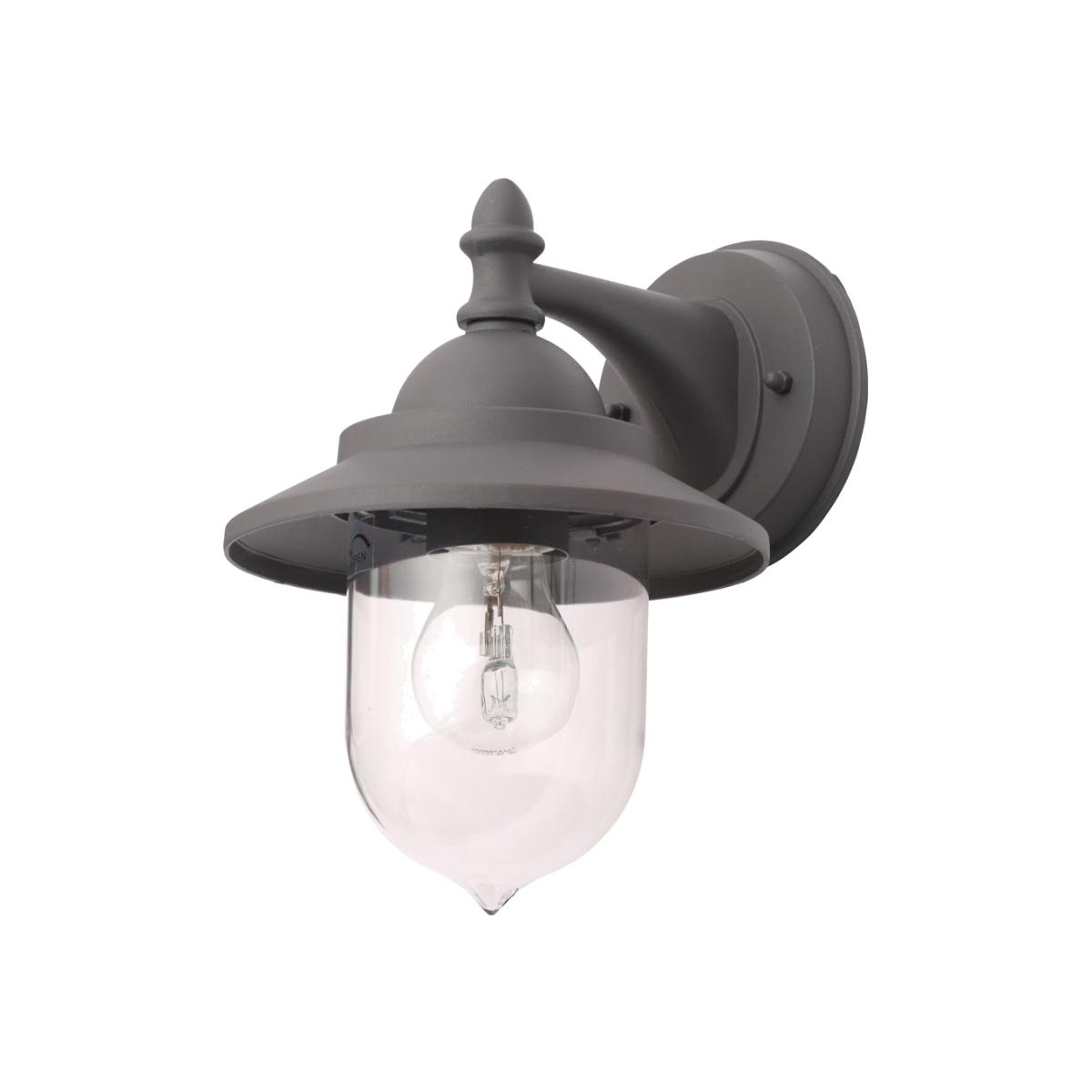 Trent Outdoor Fisherman Style Lantern Wall Light, Anthracite – image 1