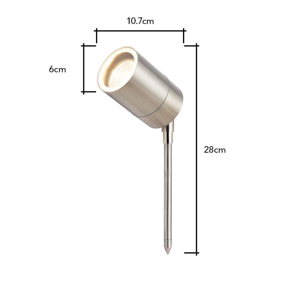 Jared Outdoor Spike Light, Stainless Steel – image 7