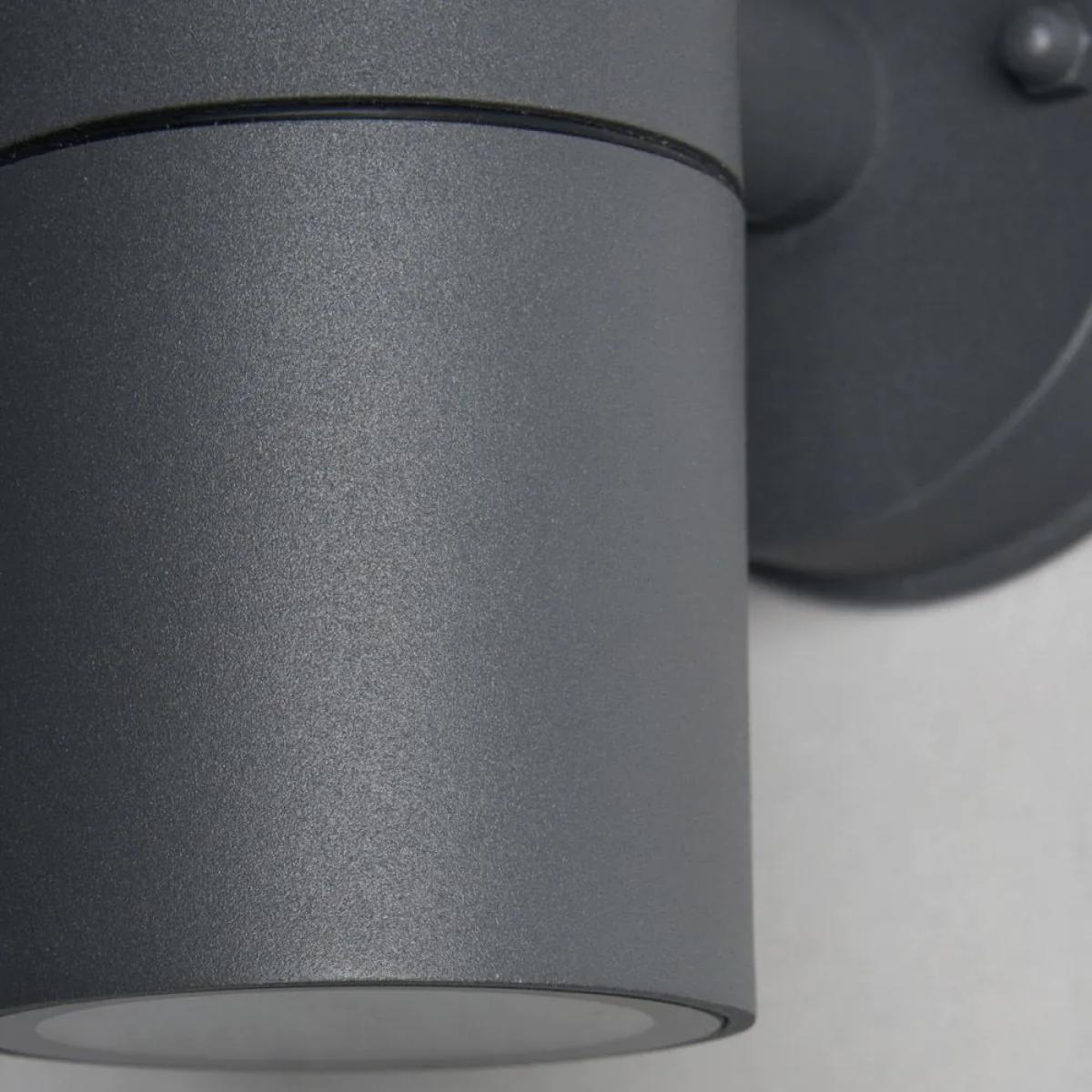 Roy Outdoor Up & Down Wall Light with Tempered Glass, Anthracite – image 5