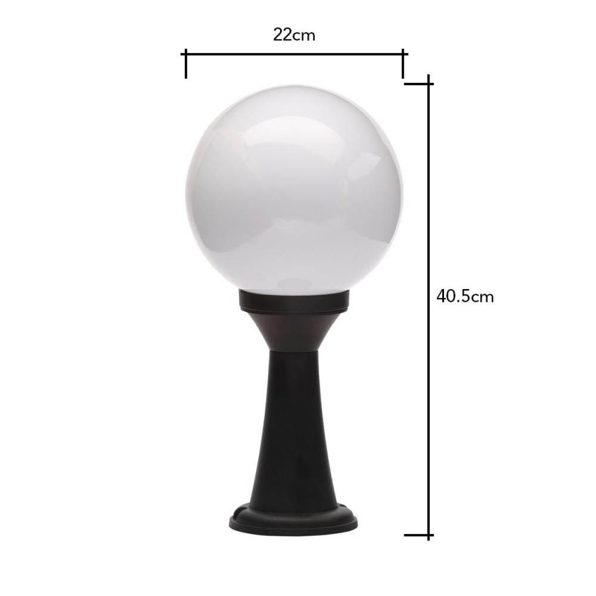 Westray Outdoor Globe Post Light, Black – image 6