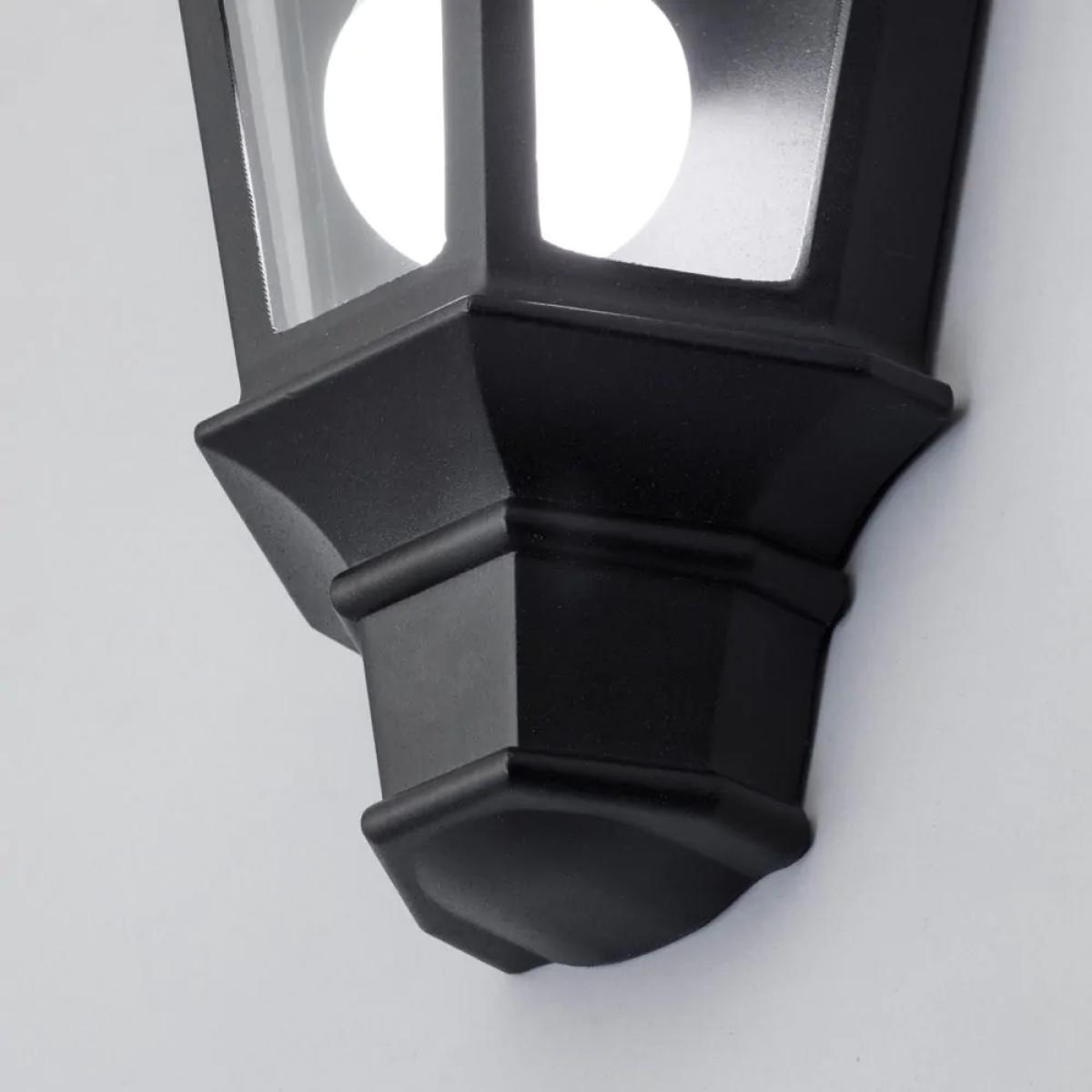 Findlay Outdoor Traditional Half Lantern, Black – image 5