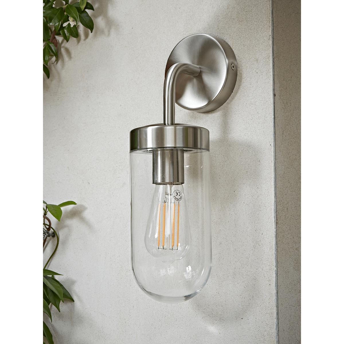 Brushed Aluminium Wall Light – image 1