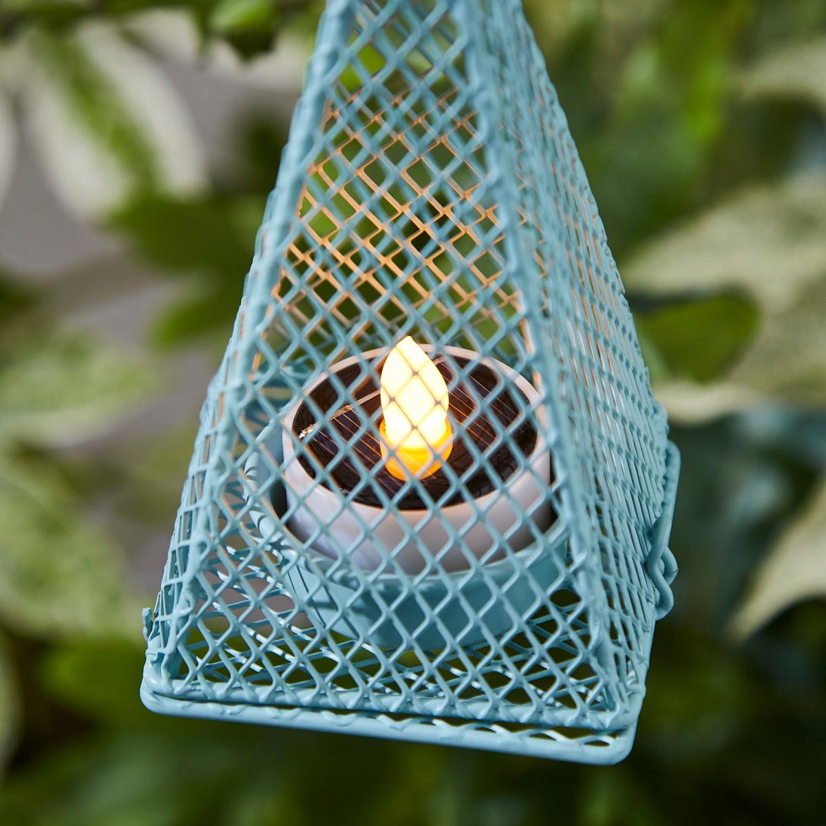 Set of 3 Elements LED Indoor Outdoor Solar Tea Lights MultiColoured – image 3