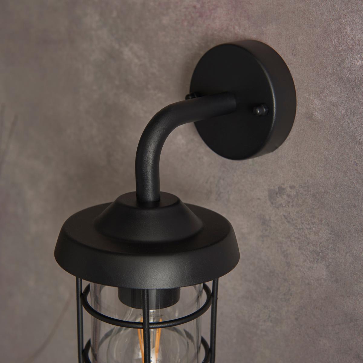 Barker Industrial Outdoor Wall Light Black – image 6