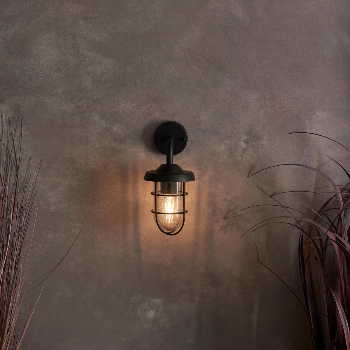 Barker Industrial Outdoor Wall Light Black – image 7
