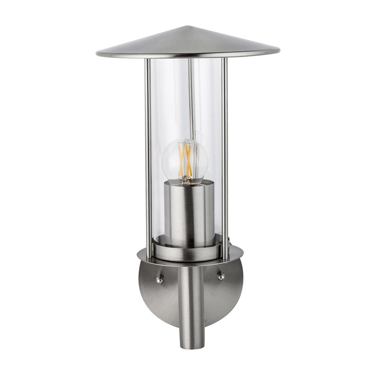 Myosotis Metal Chimney Outdoor Wall Light Silver – image 3