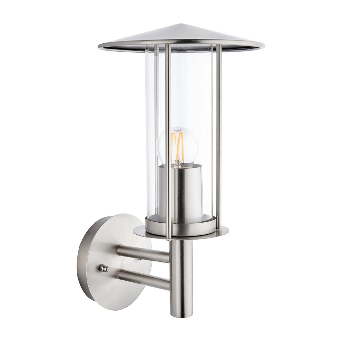 Myosotis Metal Chimney Outdoor Wall Light Silver – image 4