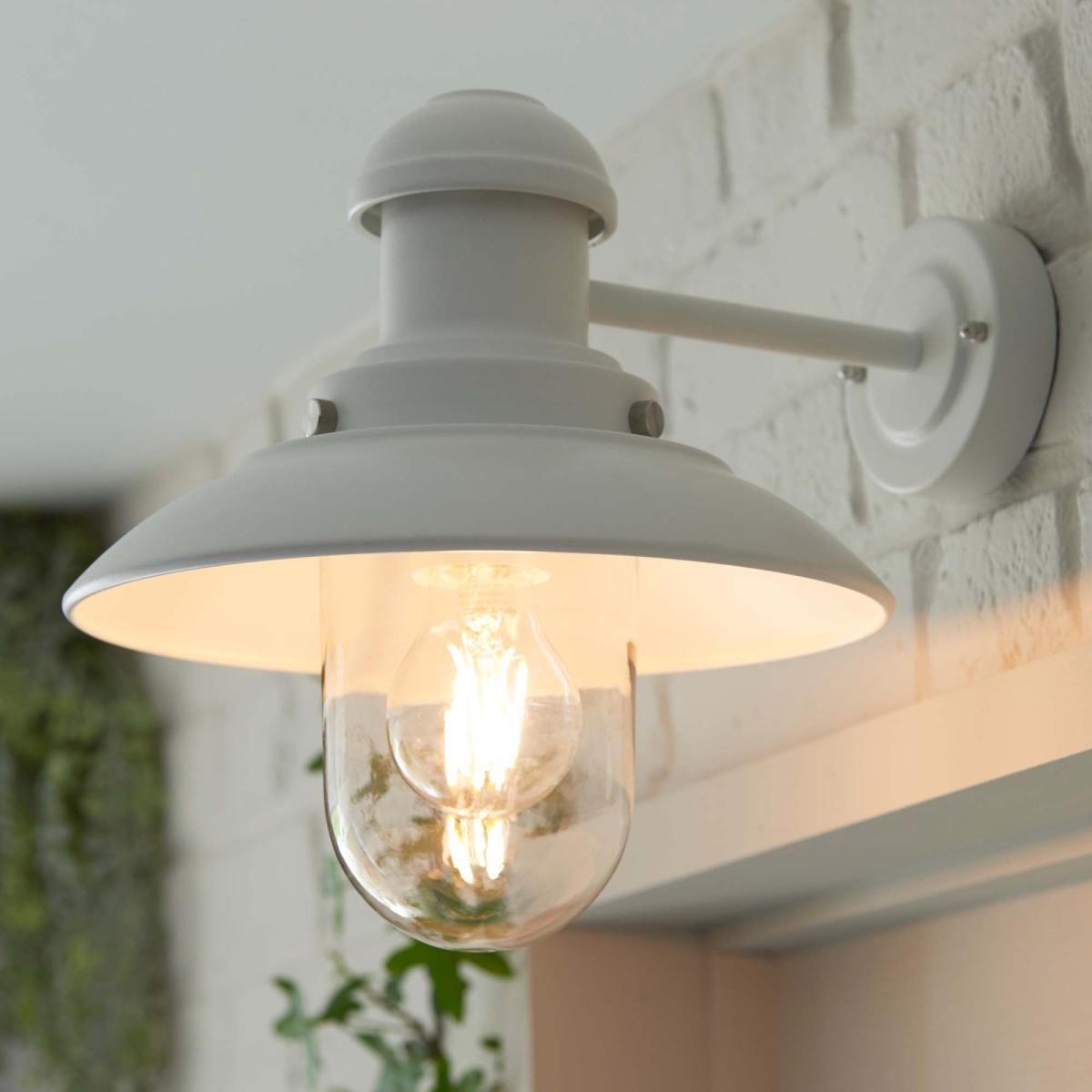 Vogue Preston Outdoor Wall Light Gloss Stone Grey – image 3