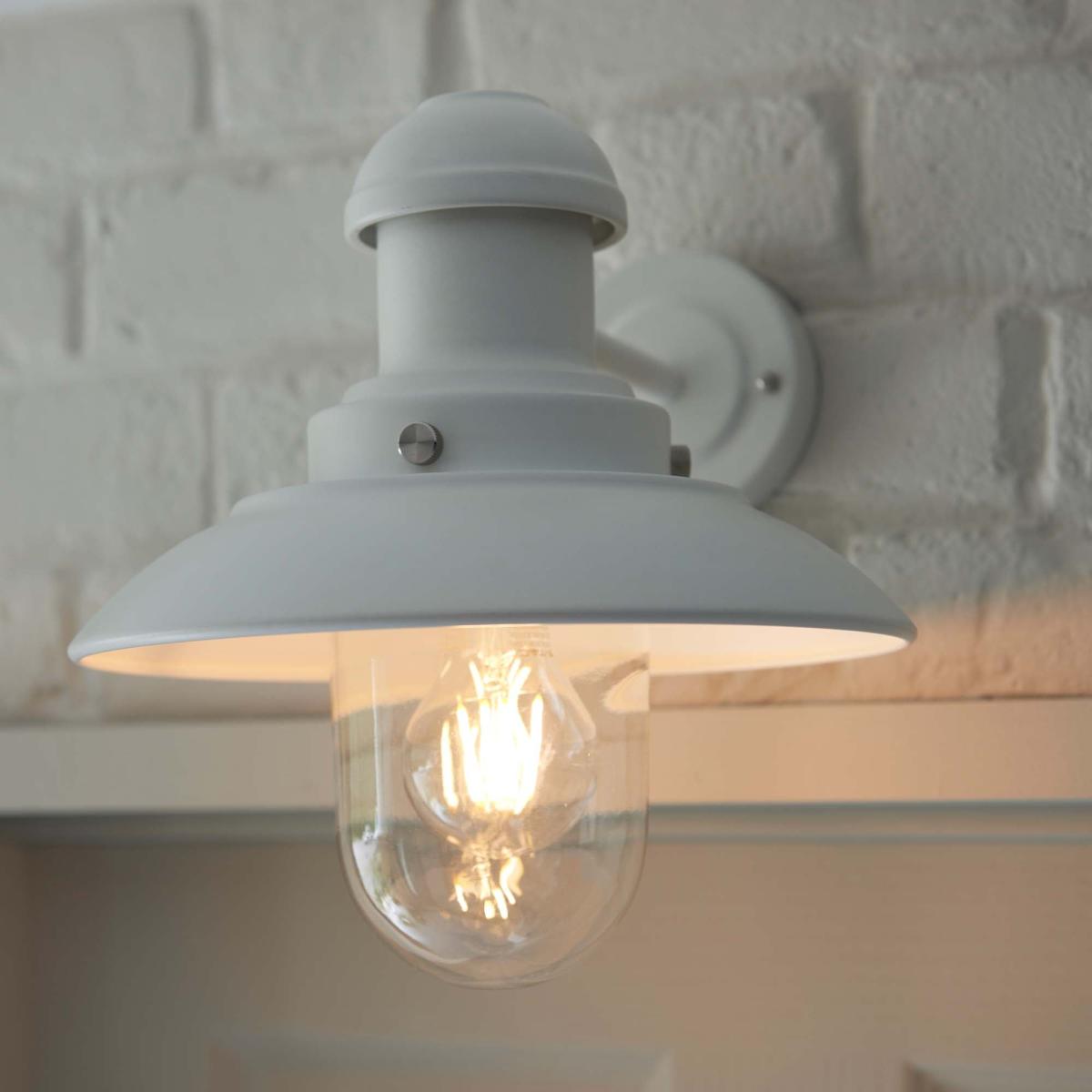 Vogue Preston Outdoor Wall Light Gloss Stone Grey – image 1