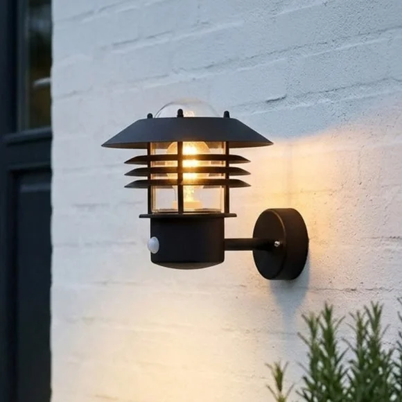 Nordlux Vejers Black Sensor Outdoor Wall Light – image 1