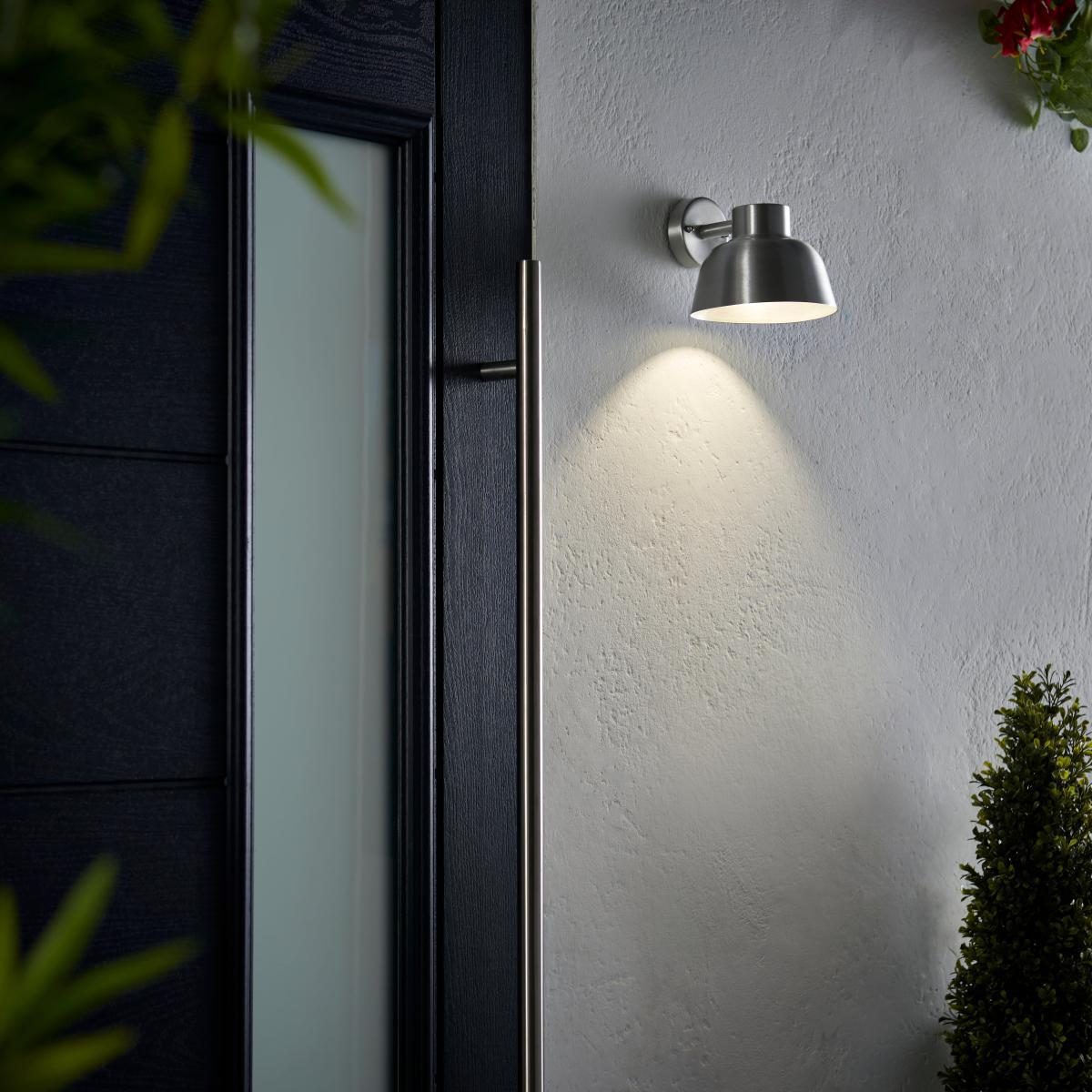 Maxwell Industiral Outdoor Wall Light Silver – image 2