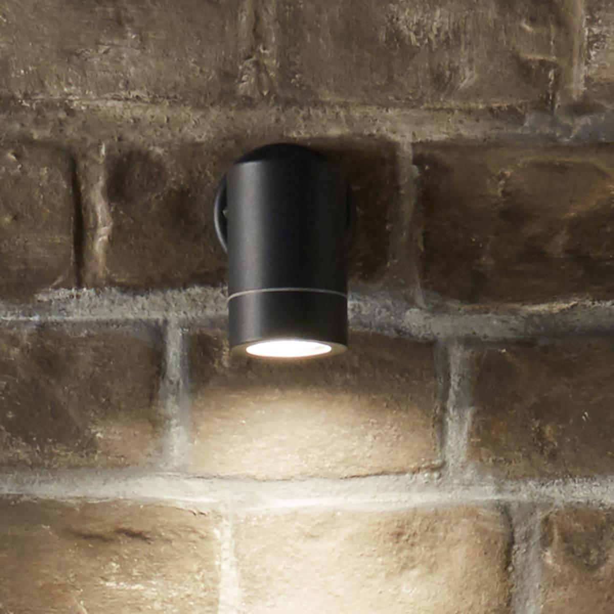 Lantana Metal Fixed Spot Outdoor Wall Light Dark Grey – image 1