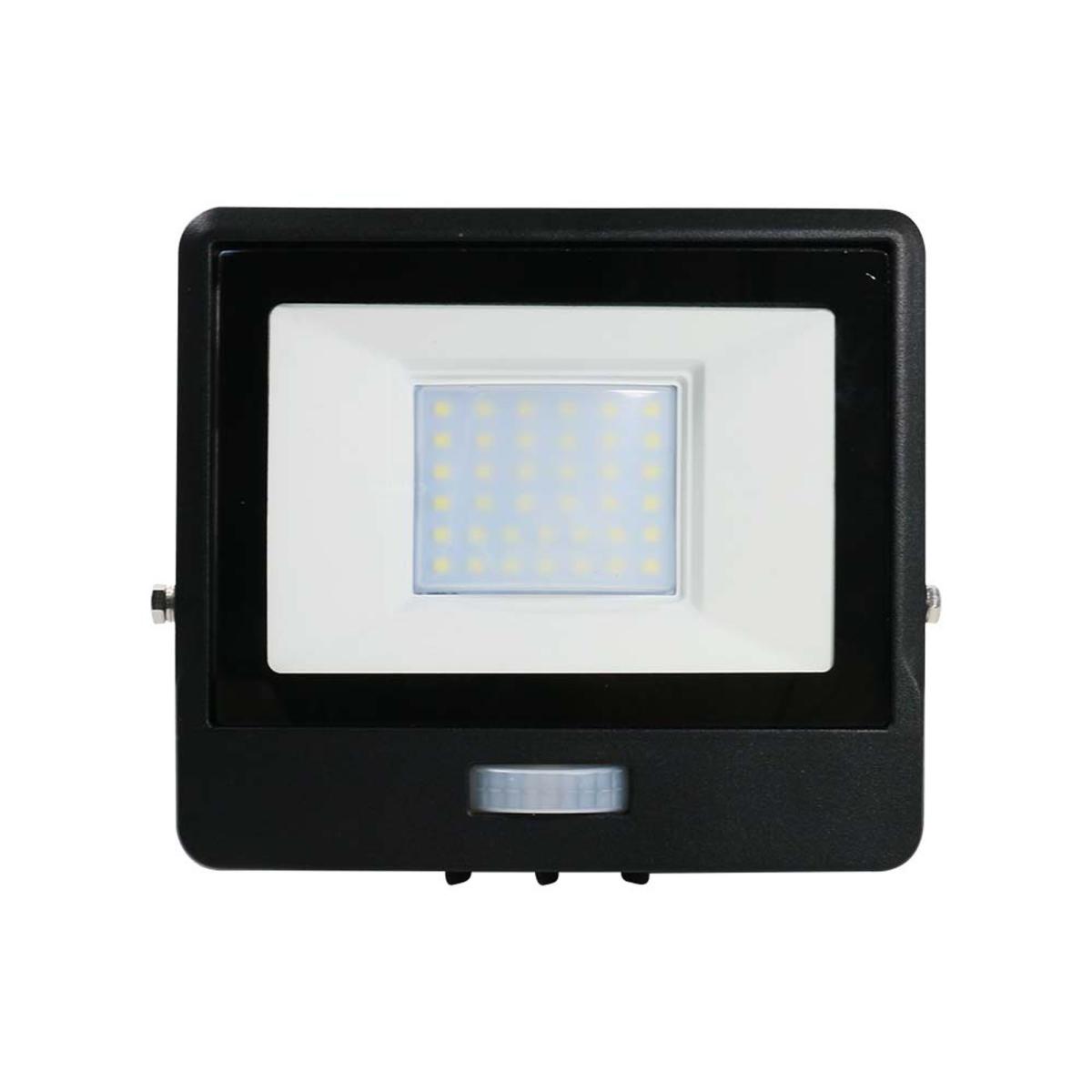 V-TAC 30W LED Floodlight Outdoor PIR Sensor Wall Light Black – image 2