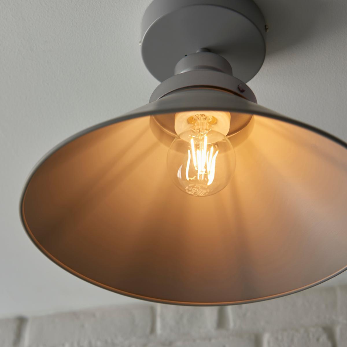 Houston Outdoor Porch Ceiling Fitting Grey – image 3