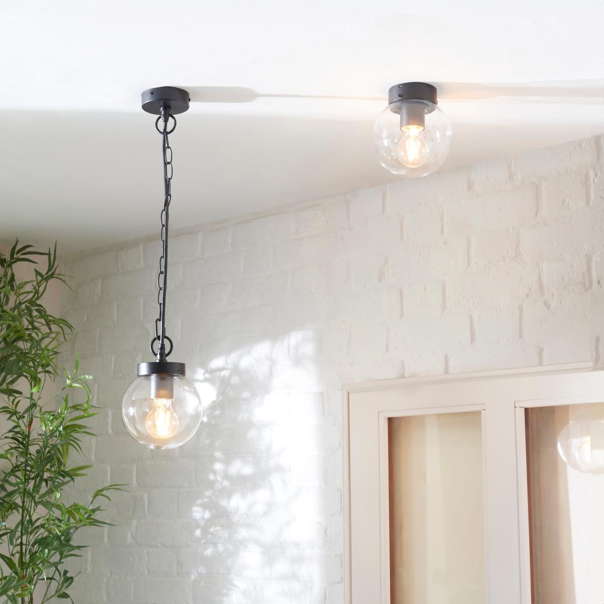 Sligo Industrial Outdoor Pendant Light Clear – image 5