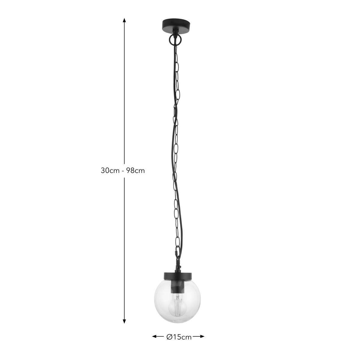 Sligo Industrial Outdoor Pendant Light Clear – image 6