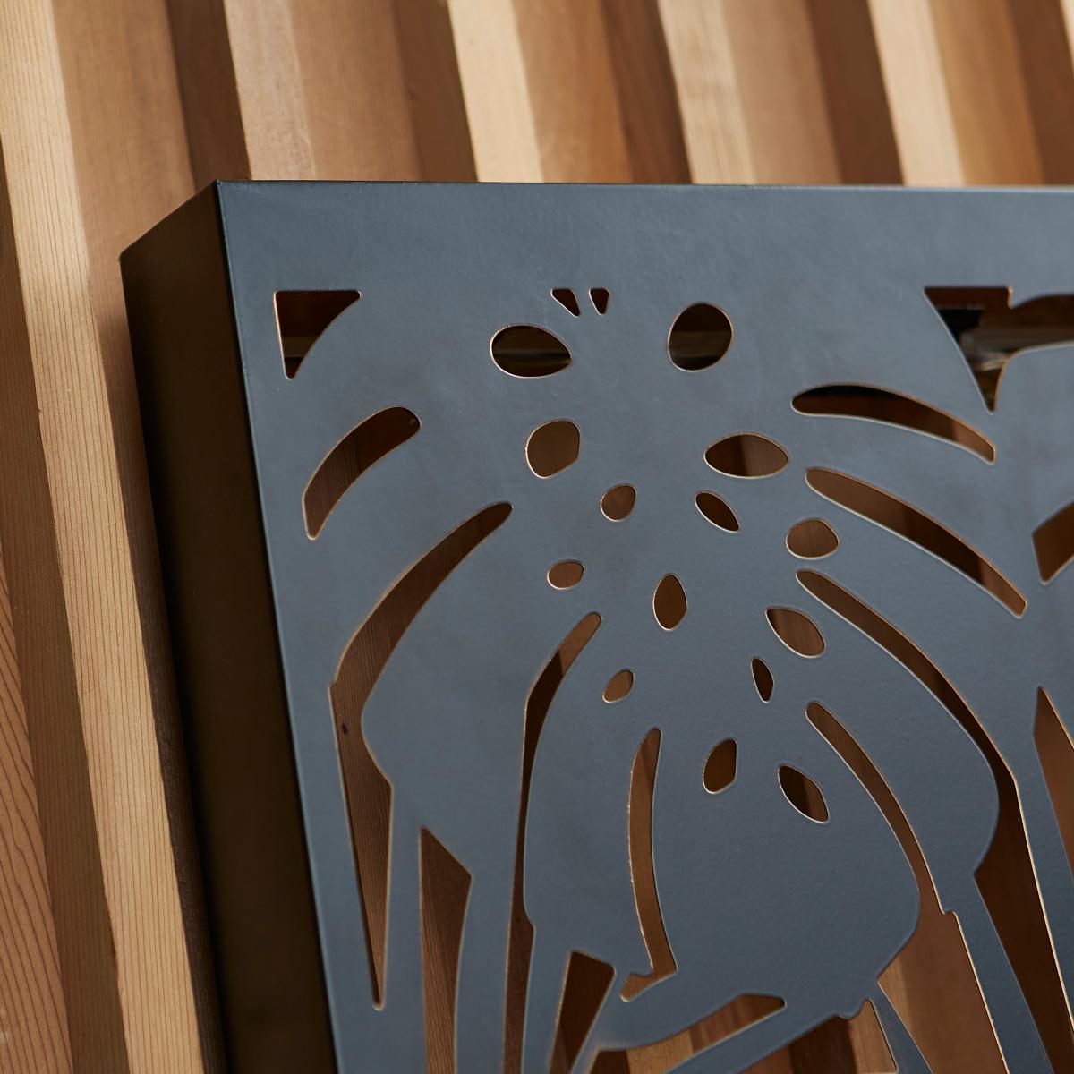 Tropical Indoor Outdoor Solar Wall Light Black – image 4